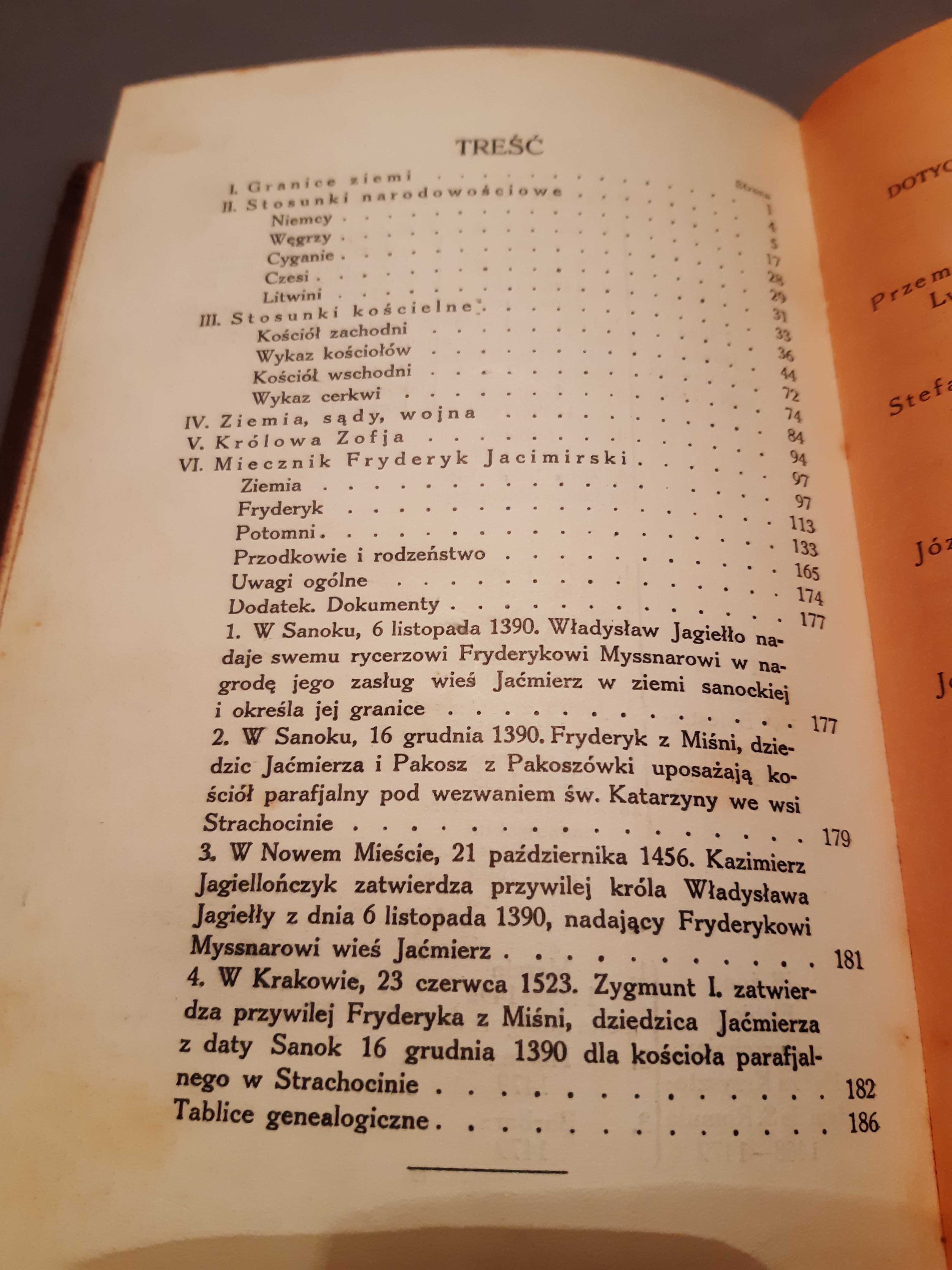 ZIEMIA SANOCKA w XV stuleciu część 1 i 2 Przemysław Dąbkowski UNIKAT