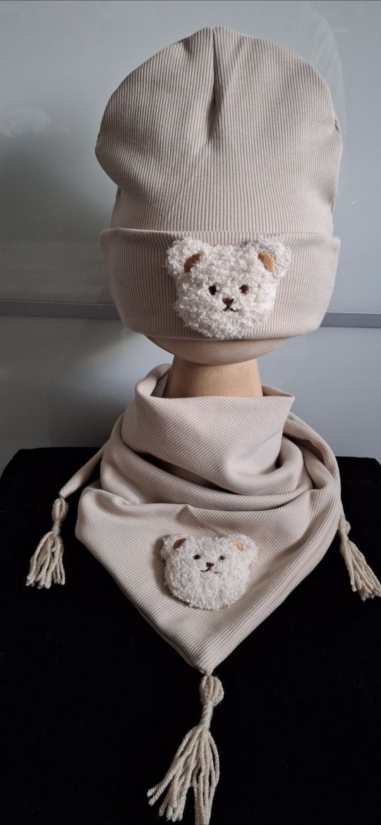 Nowości! Czapka komin chusta opaska