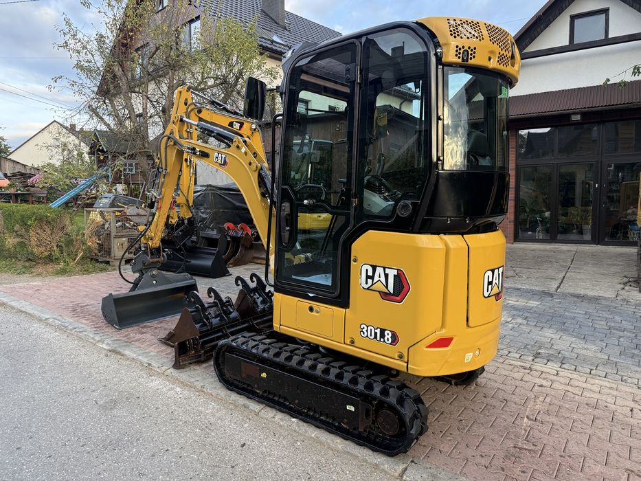 Minikoparka Caterpillar CAT 301.8 05A z Niemiec 2tony 3 łyżki