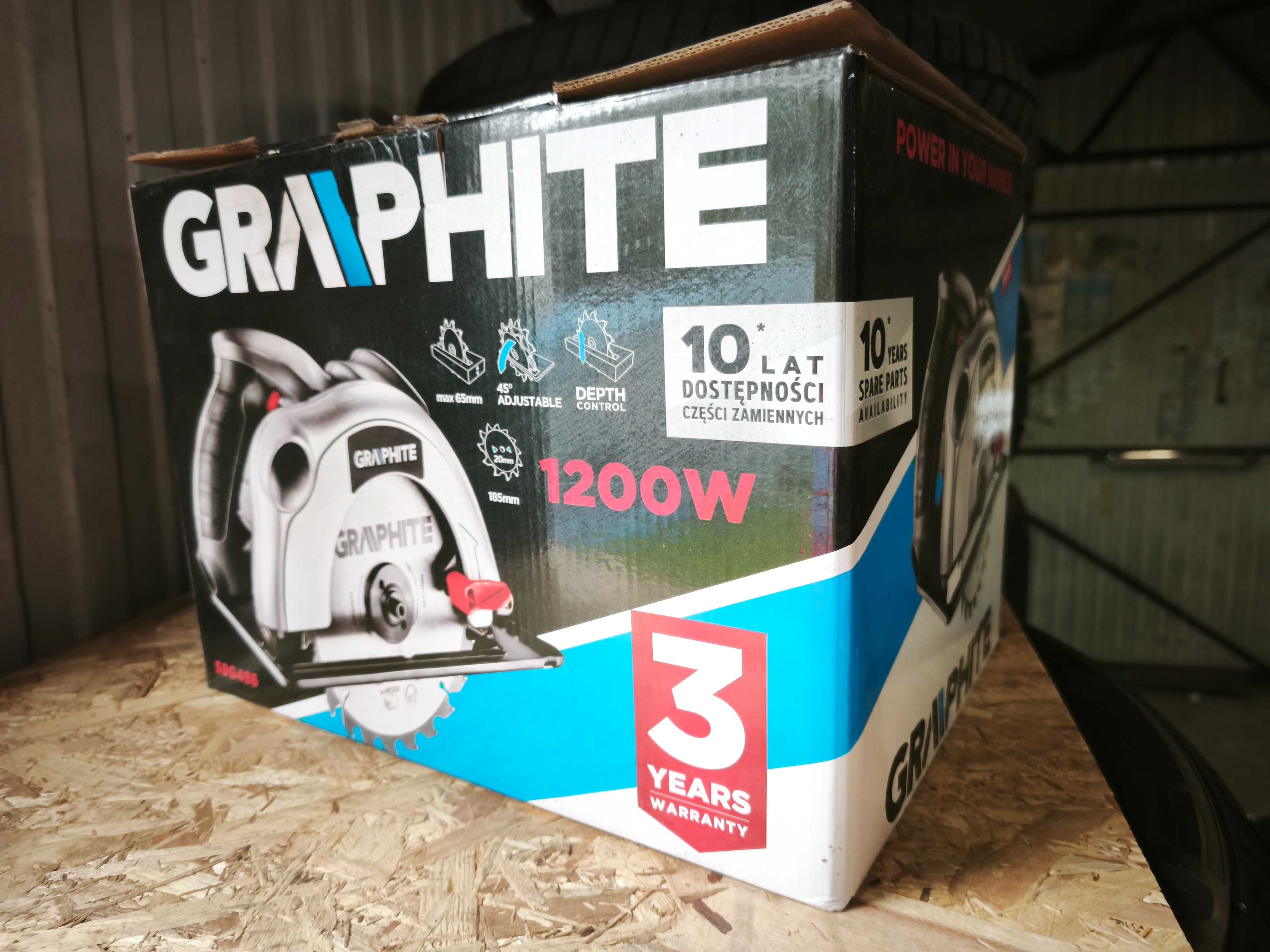 GRAPHITE Zagłębiarka 1200 W  Piła / Pilarka NOWA raz użyta dobra cena.