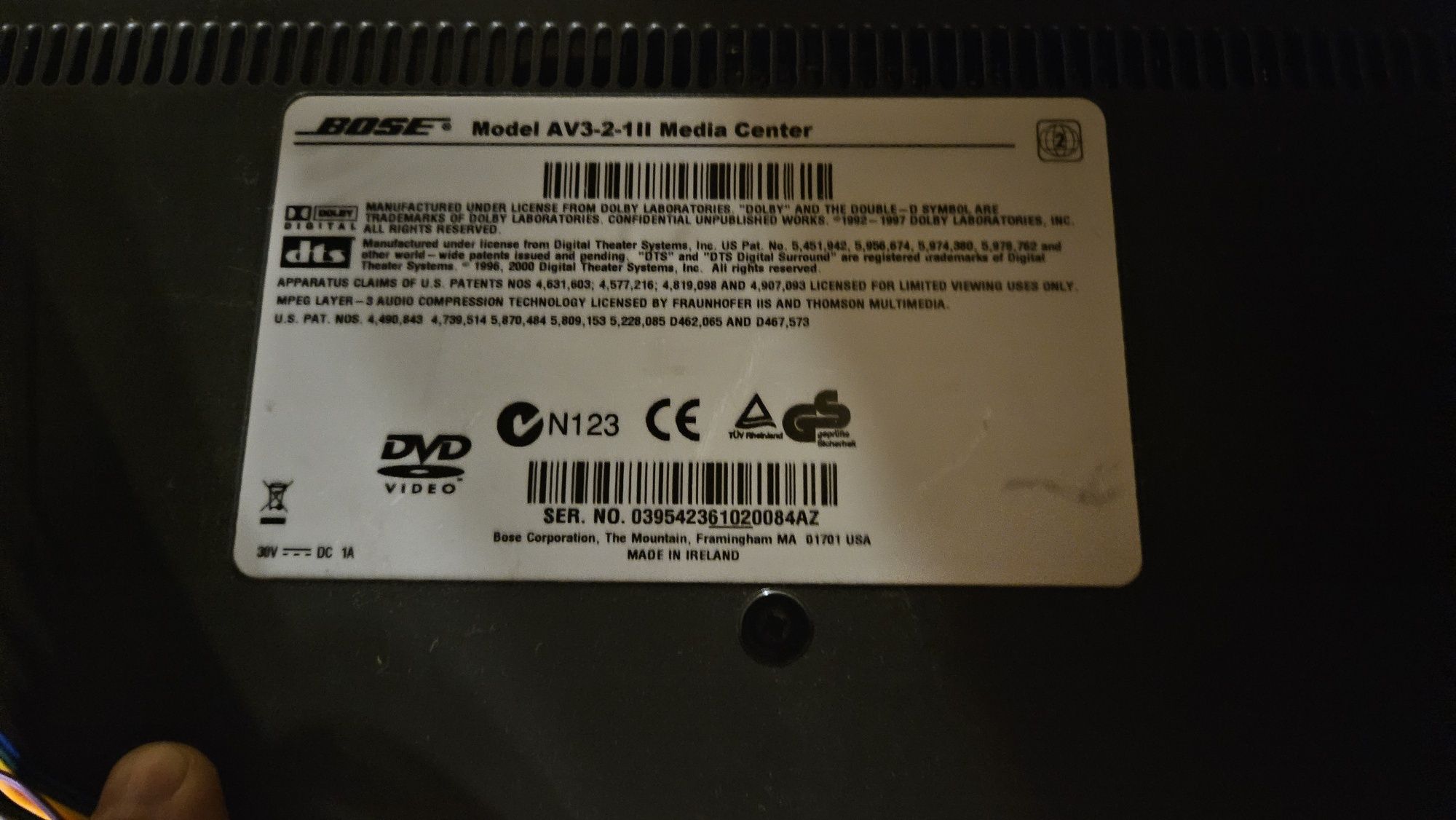 Bose subwoofer 2x + BOSE media center