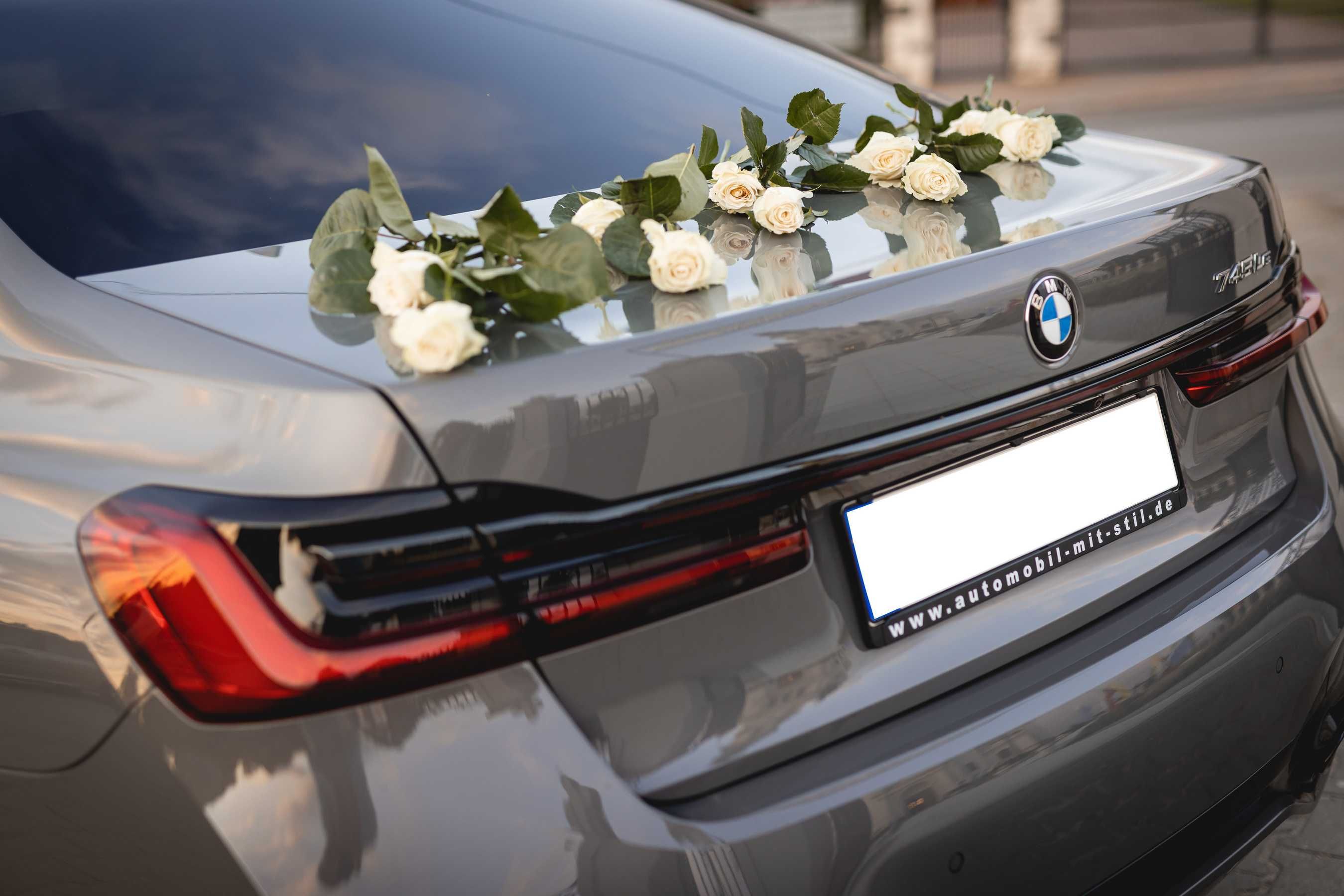 Auto do ślubu lub sesji zdjęciowej BMW seria 7 wersja Long