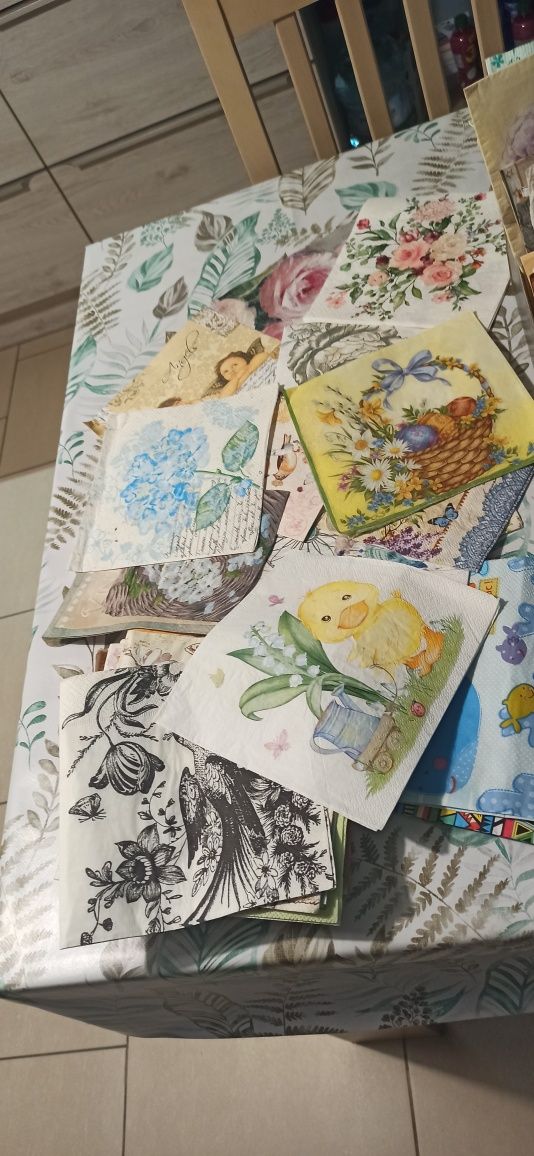 Serwetki decoupage, rękodzieło 200 szt