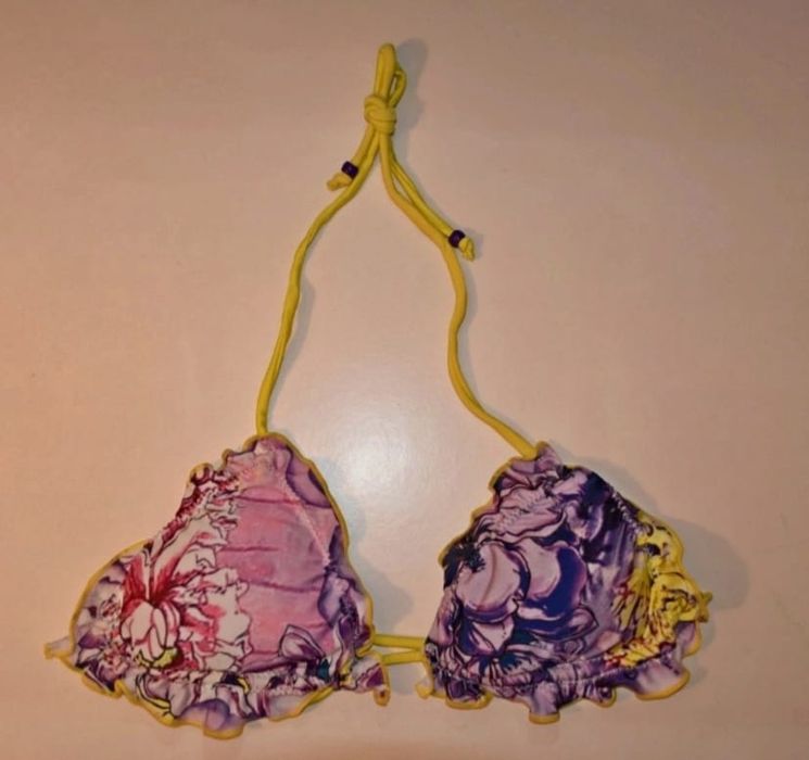 Bikini Florido Roxo Novo