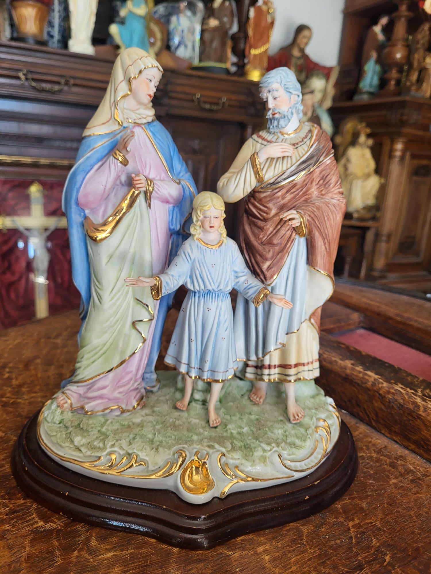 Biskwit porcelanowa figurka Święta Rodzina