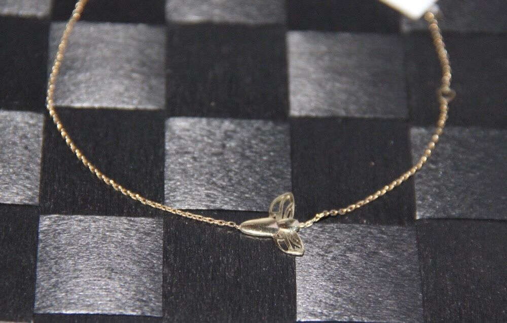 Złota bransoletka celebrytka Apart skrzydła ptak wazka motyl motylek