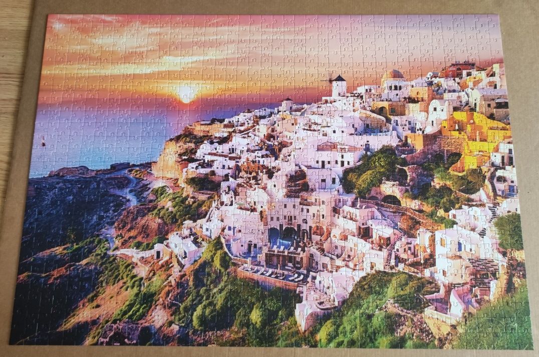 Puzzle trefl zachód słońca nad Santorini 1000 elementów