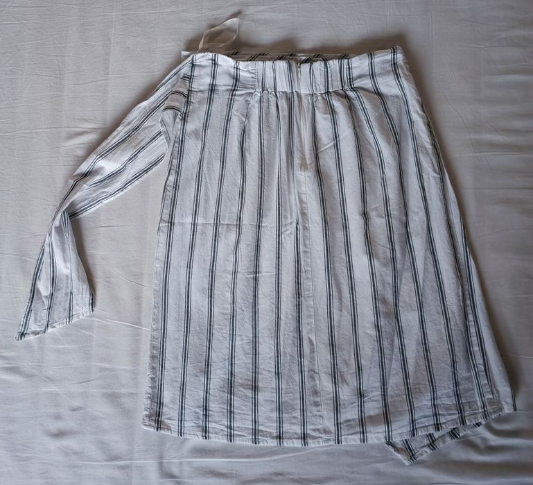 Pepco biała wiązana na biodrze spódnica L/pasuje na M