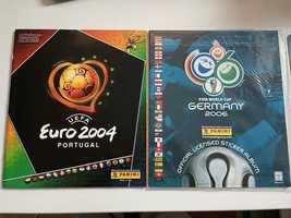 2 Cadernetas Euro 2004 e Mundial 2006 Vazias