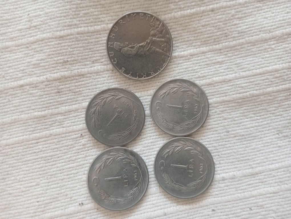 Moedas da Irlanda e Turquia