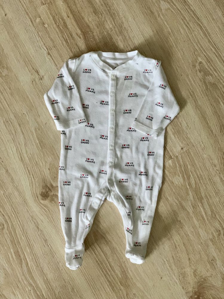 Piżamka śpiochy pajacyk H&M napisy