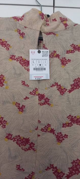 Blusa Zara Tam L Nova com Etiqueta  ( portes incluídos)