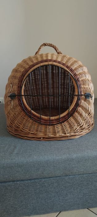 Transporter wiklinowy dla kota lub pieska