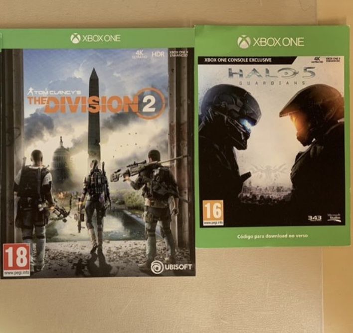 Halo 5 e Division 2 - Xbox One e series