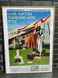 Oryginalny plakat Louis Vuitton z 1985 roku