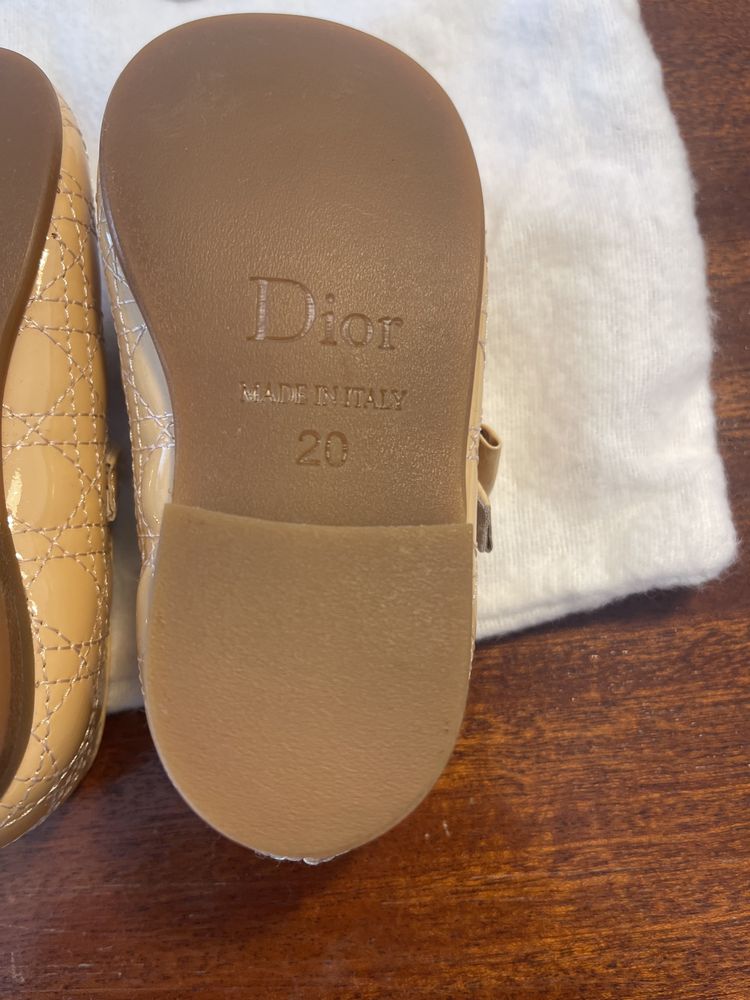 Christian Dior/Baby Dior originais sapatos menina