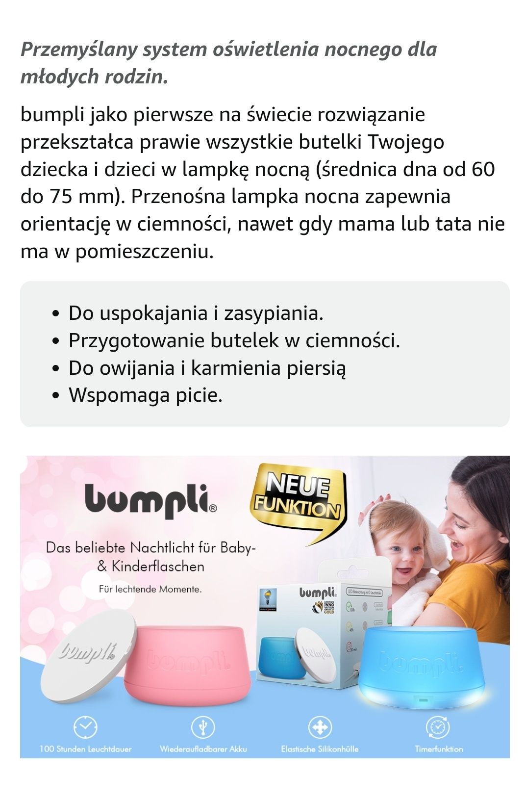 Bumpil Lampka do butelki