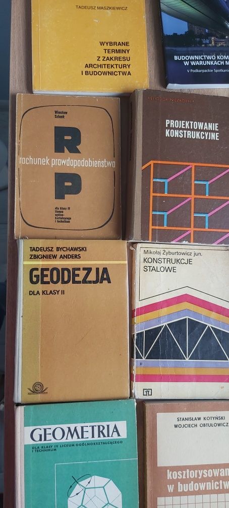 Budownictwo, geodezja  podręczniki zestaw
