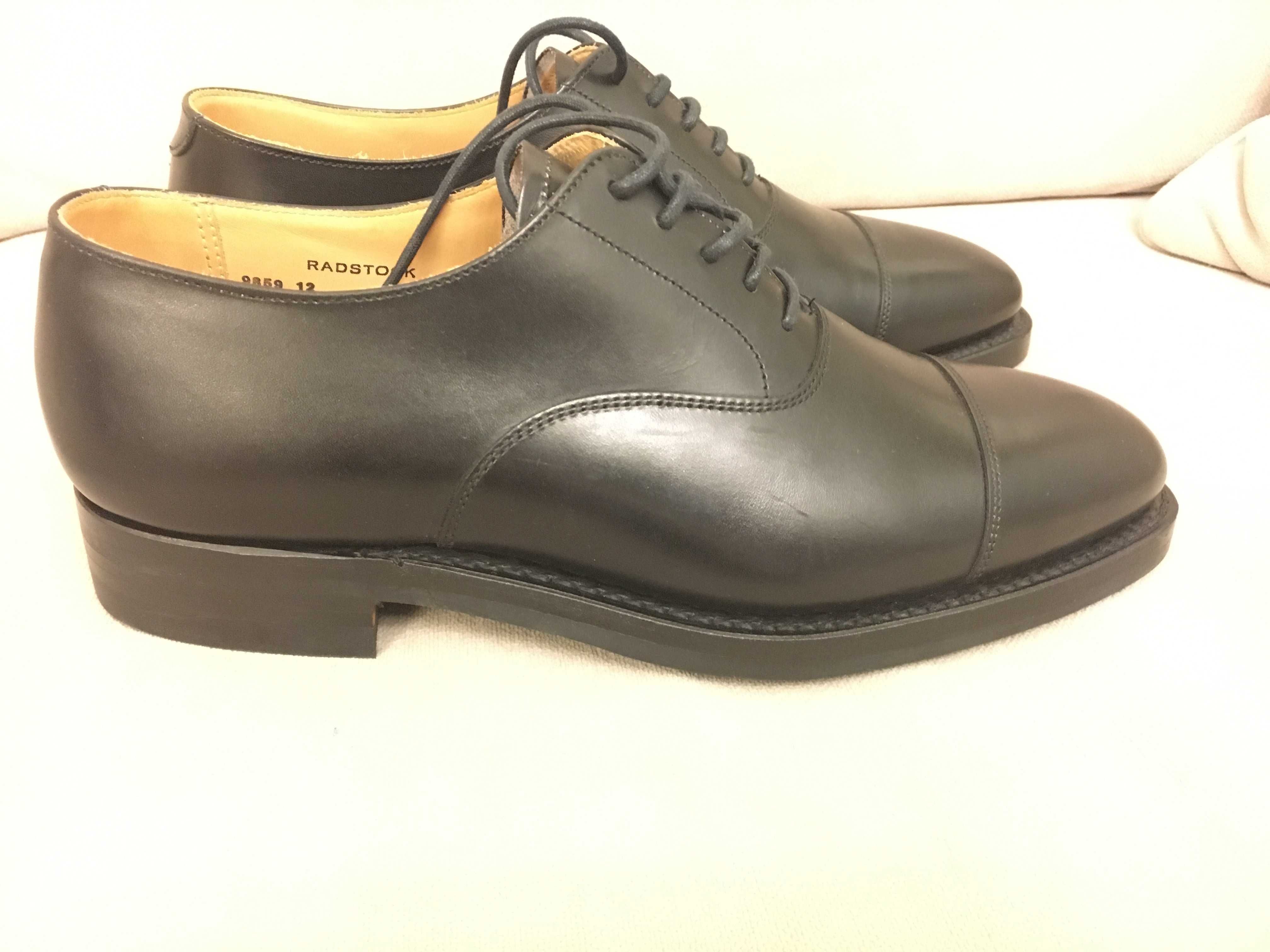 Nowe luksusowe wizytowe buty męskie Crockett & Jones typu oxford