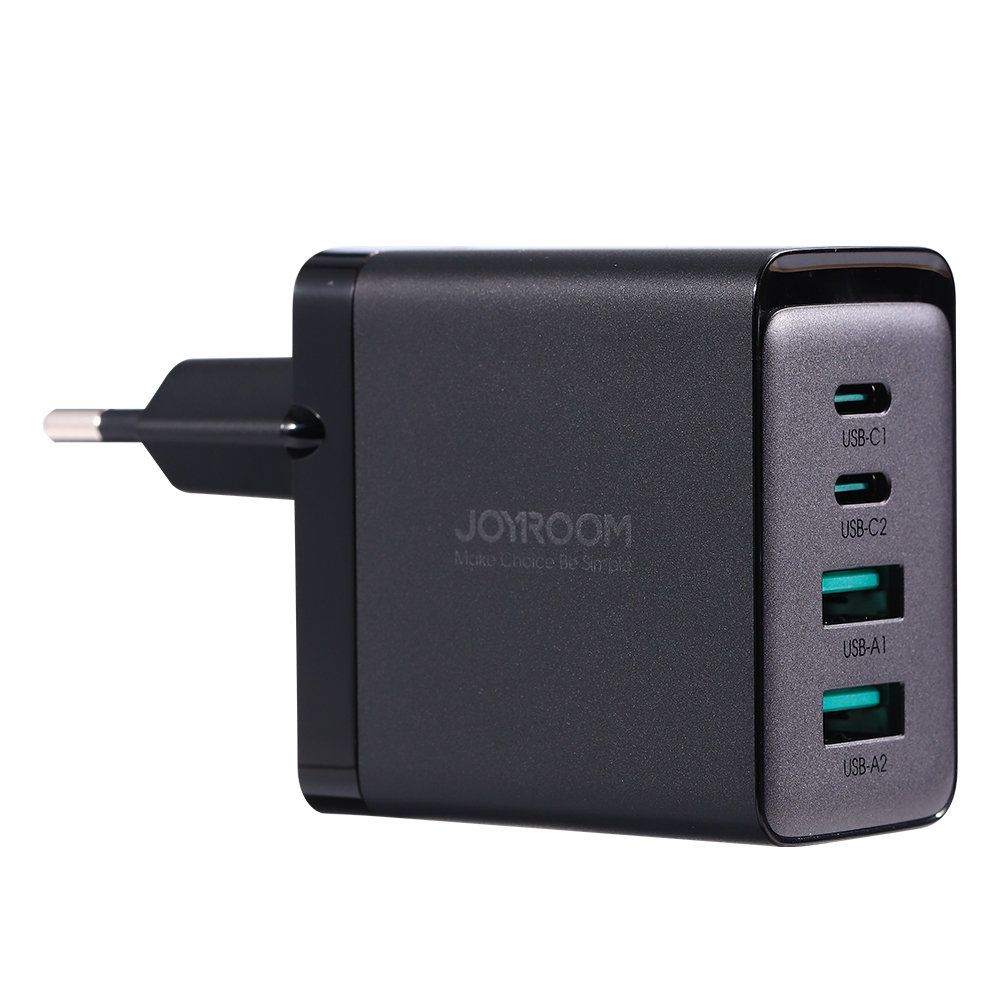 ładowarka sieciowa gan 67w 2x usb 2x usb-c + kabel usb-c 1.2m czarny