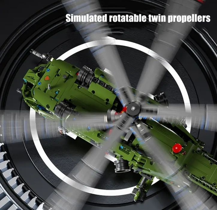 Конструктор LEGO  КА 27 большой вертолёт 1800 блоков Лего