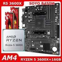 Комплект AM4 SOYO Classic B450M Ryzen 5 3600X 3,8-4,4GHz 16GB DDR4