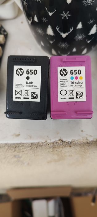 Oryginalne tusze HP 650 czarny + kolor