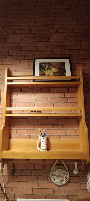 IKEA GAMLEBY DUŻA Półka wieszaki, DREWNO wieszak