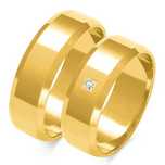 Złote Obrączki Ślubne 6 mm pr.585