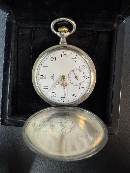 Stary sprawny zegarek kieszonkowy Omega Grand Prix 1900 zabytek