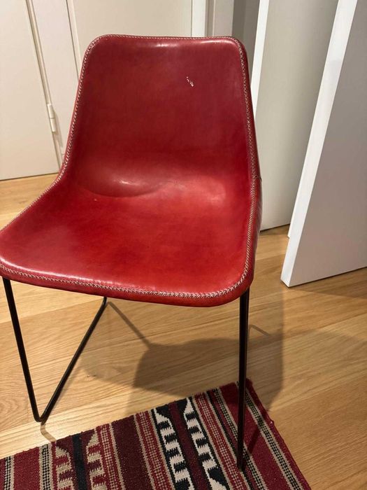 Cadeiras Sol & Luna em couro