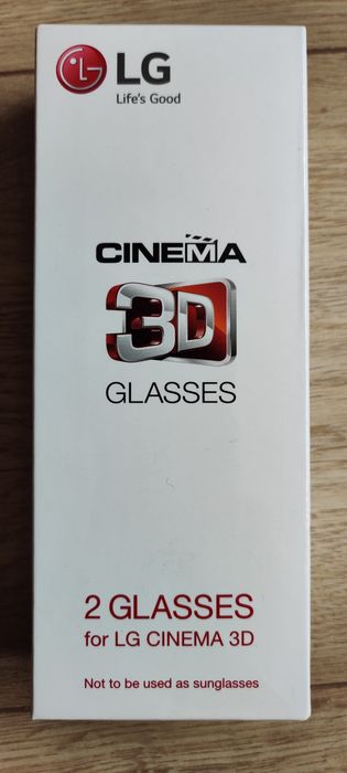 Nowe 2 pary okularów Cinema 3d Glasses LG nigdy nieużywane