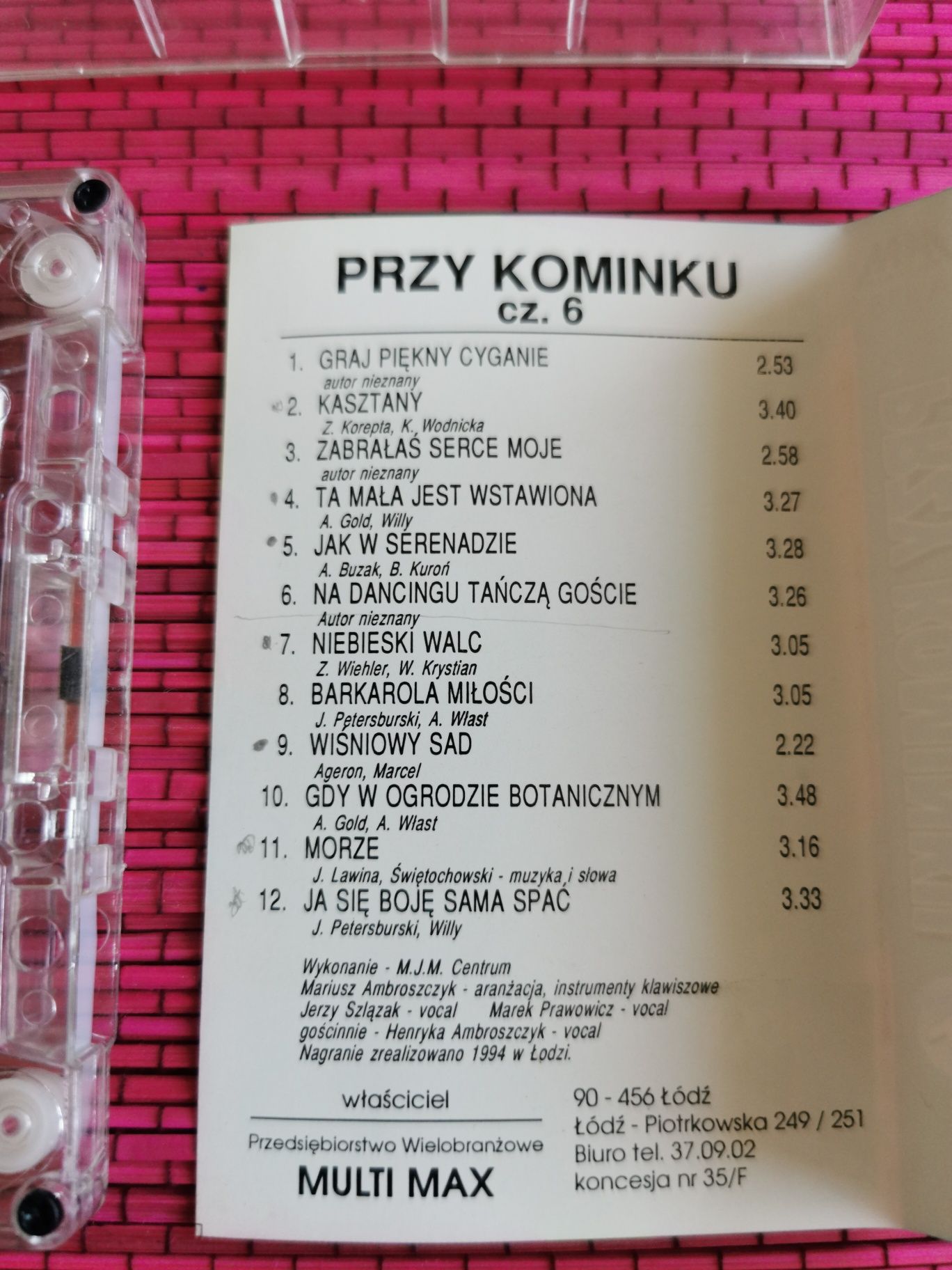 Przy kominku kaseta magnetofonowa