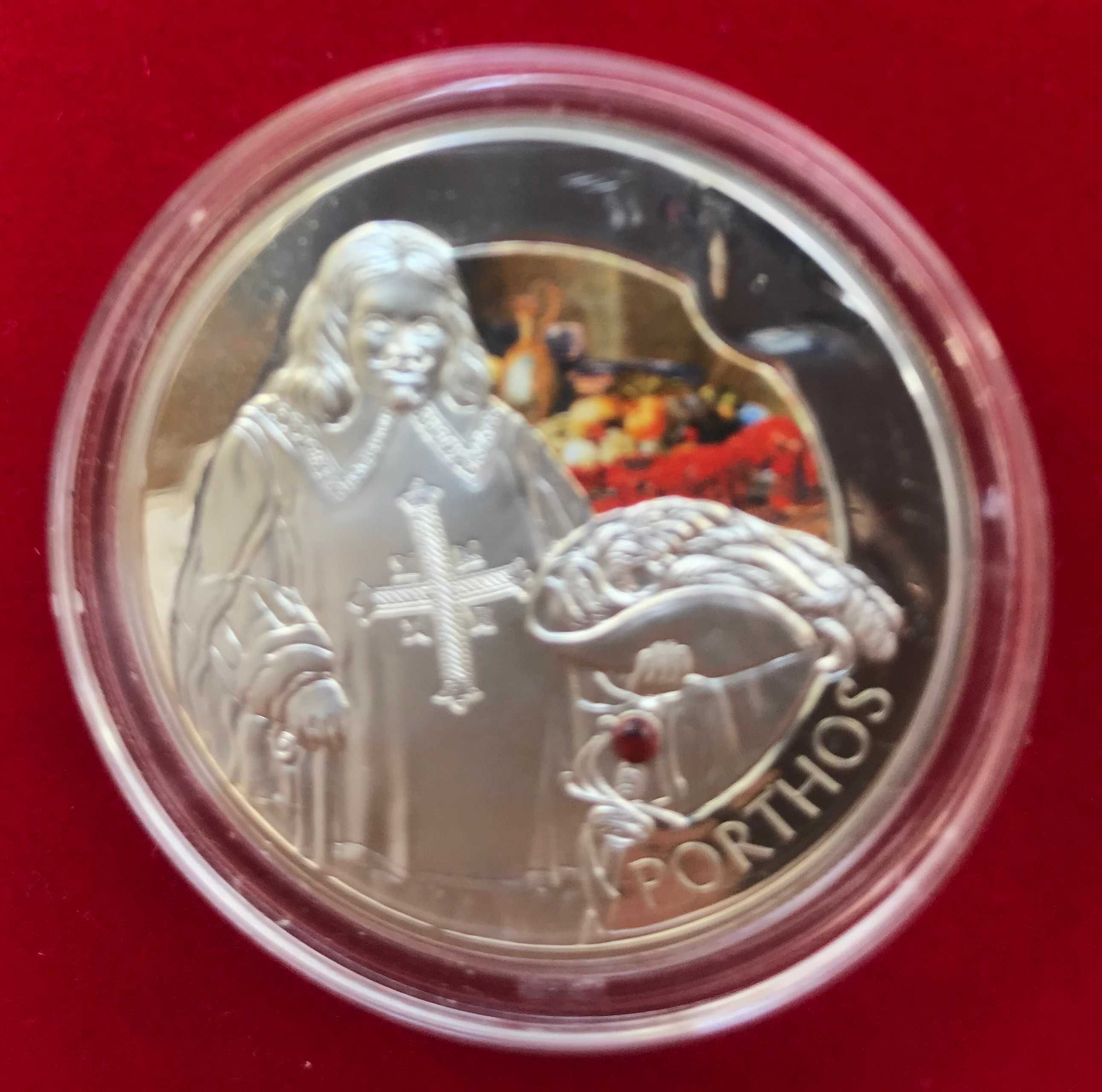 Набір з 4-х срібних монет "Три мушкетери", 2009 р.