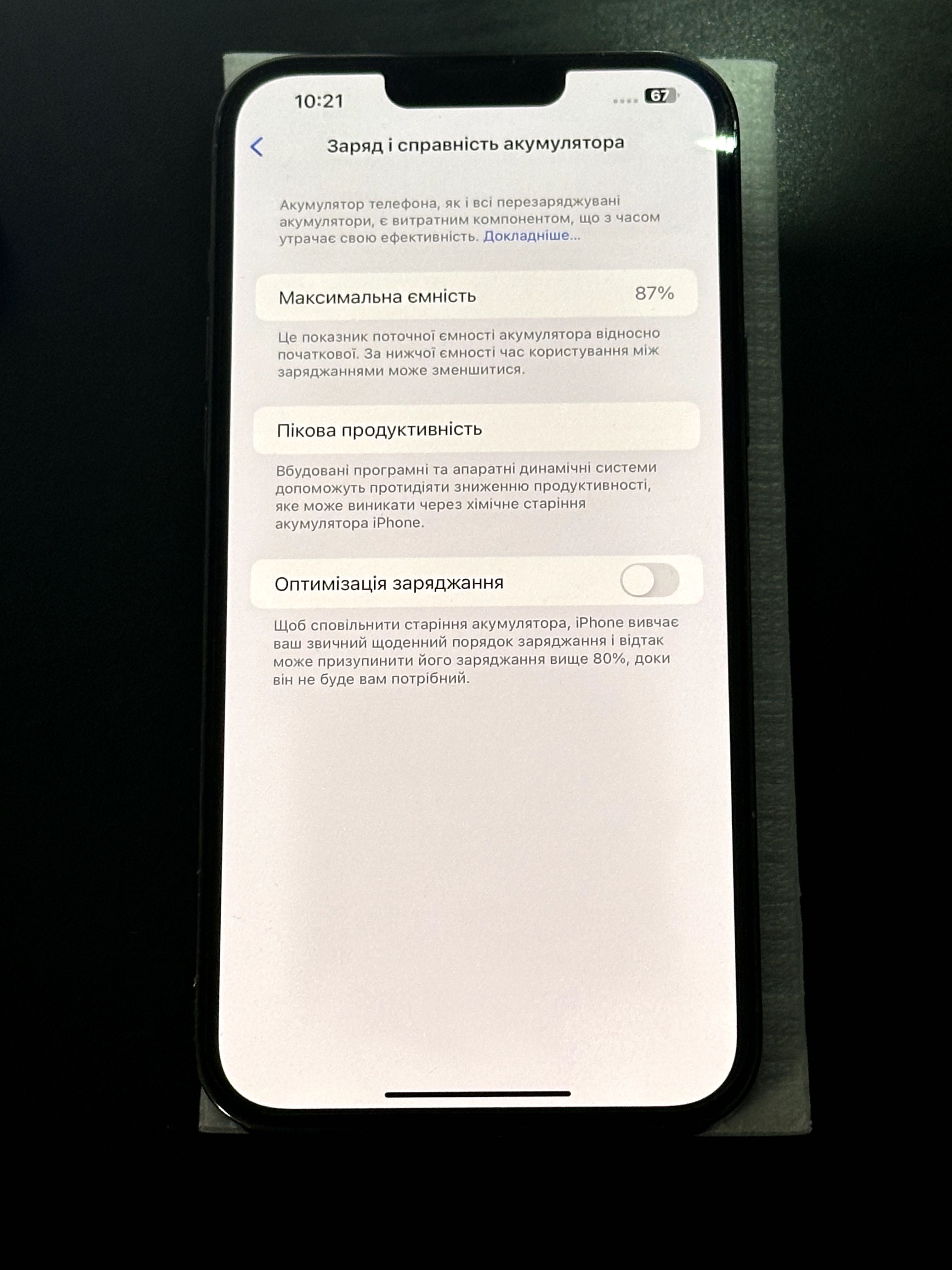 Продаю iPhone 13 Pro max 128gb 87%
