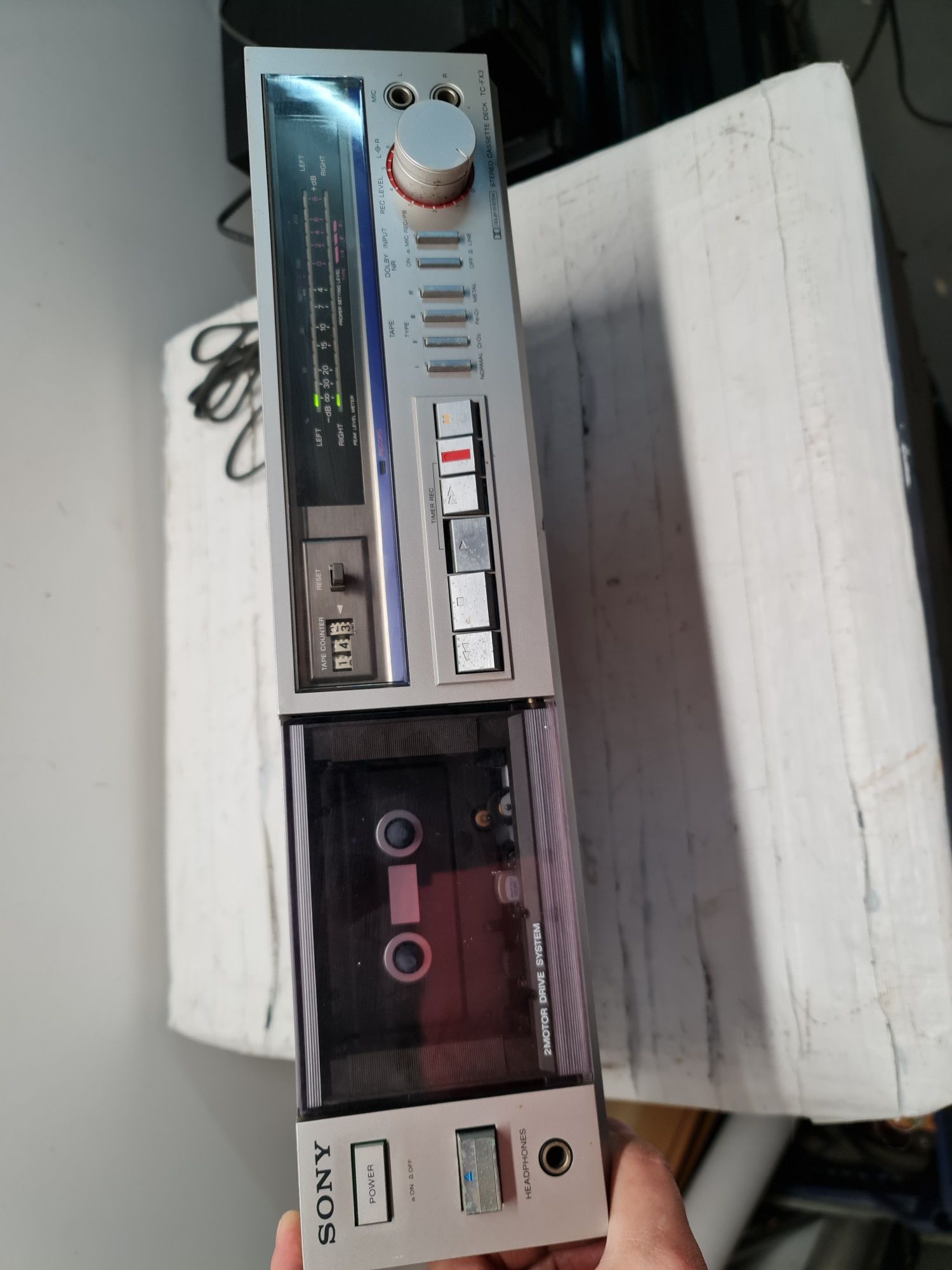 Sony TC-FX3 magnetofon vintage uszkodzony