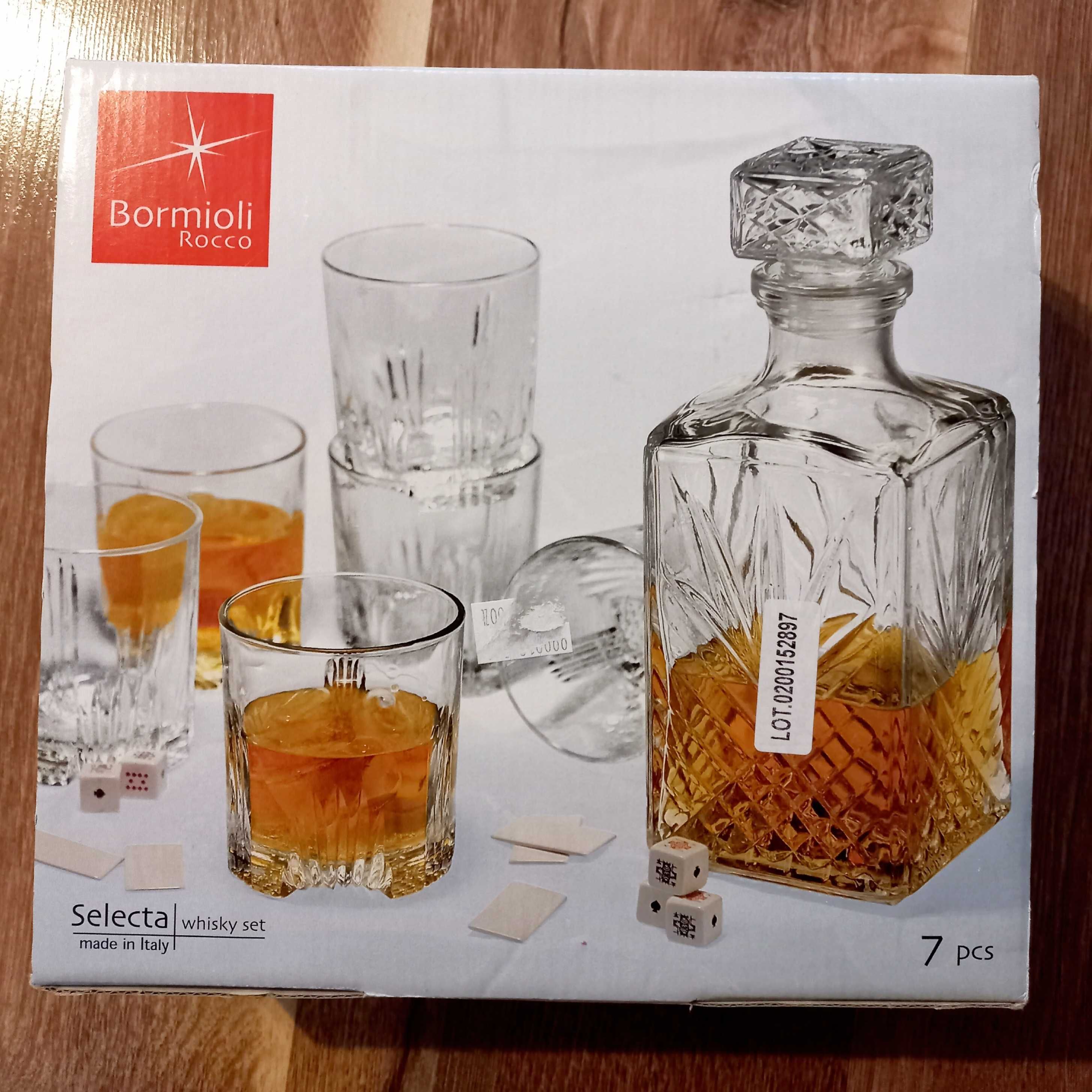 Zestaw do whiskey, karafka + 6 szklanek Bormioli Rocco