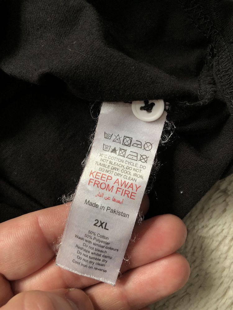 ZARA (L/XL) Man Basic Black мужская поло рубашка черная короткий рукав