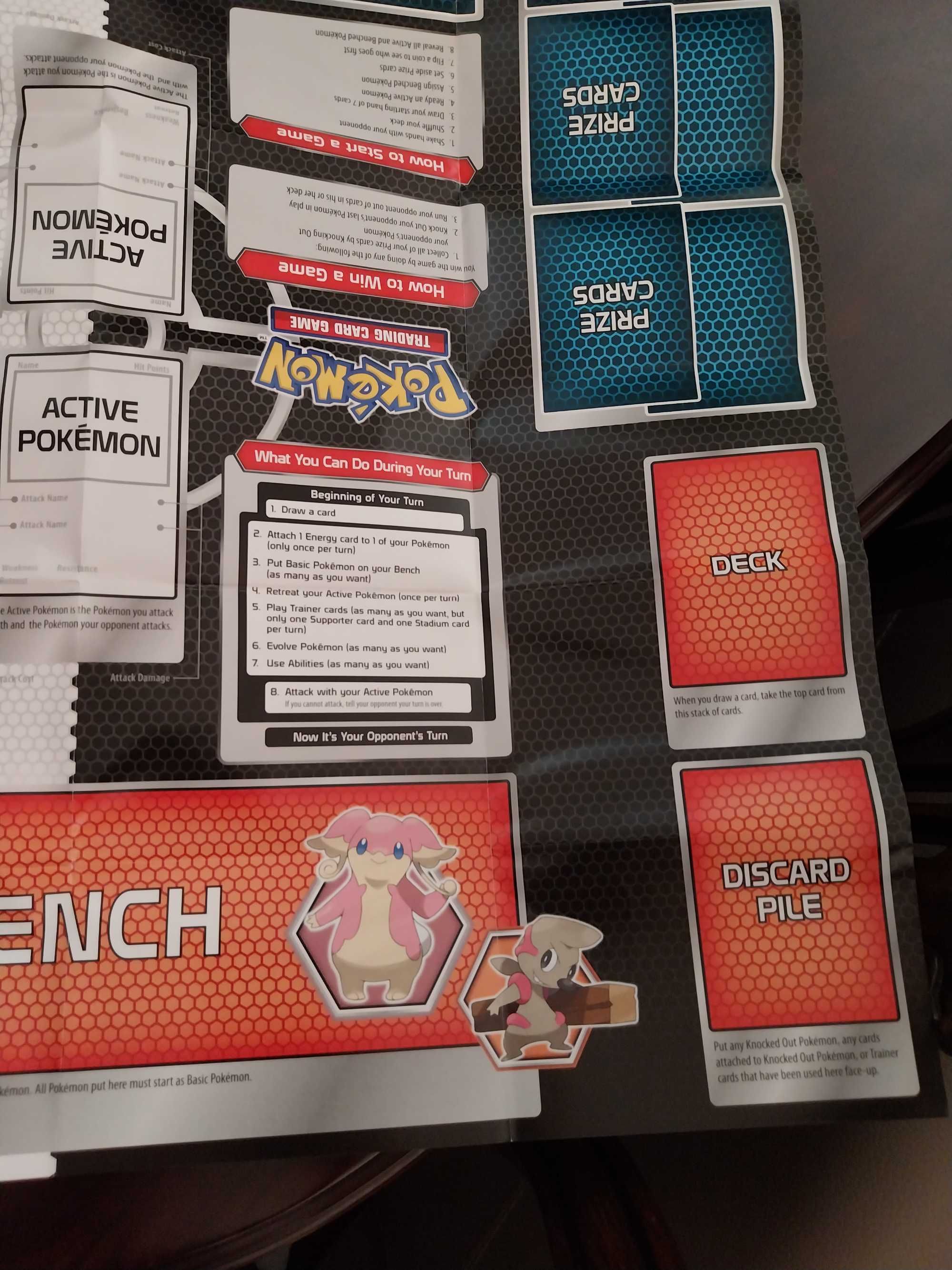 Tabuleiro de Jogo Pokémon - Black & White Trainer Kit 2 Player Learn