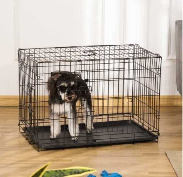 Gaiola para cães dobravel Aço PAWHUT NOVO