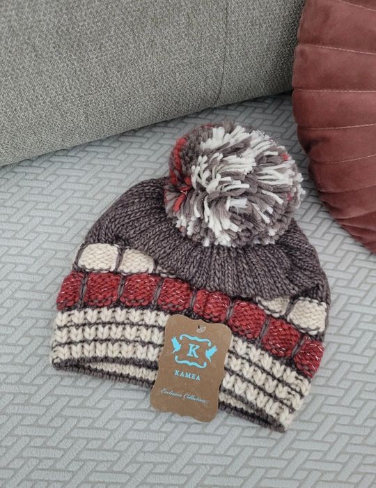 Czapka wełna alpaka moher