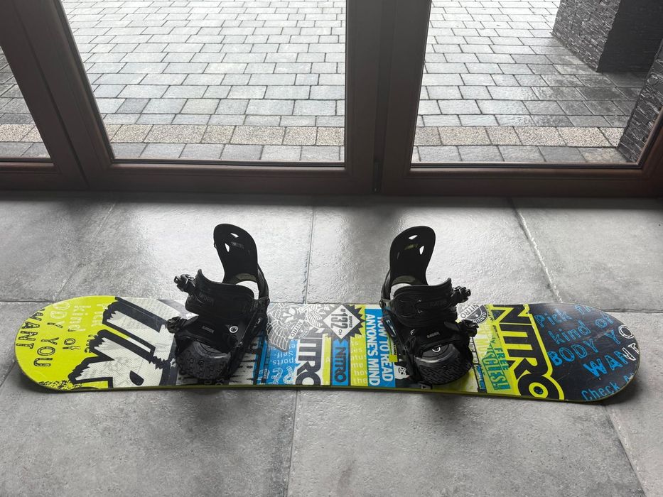 Deska snowboardowa nitro ripper 132 wiązania raiden komplet zestaw