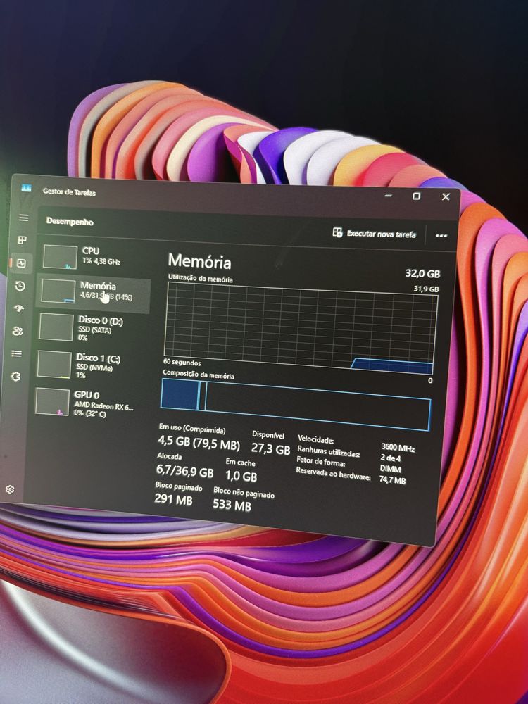 Ryzen 5900x 32gbram 6750xt