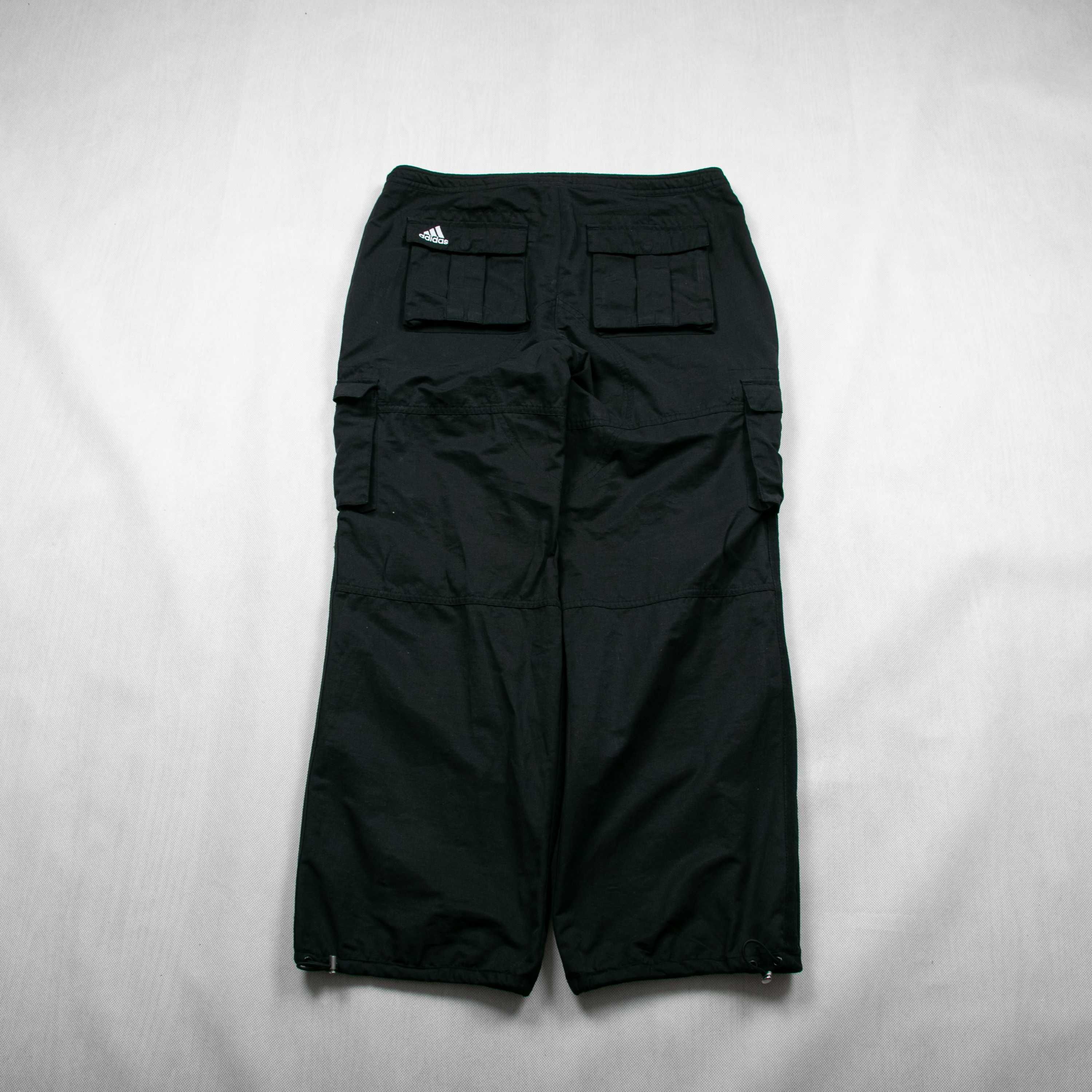 Adidas cargo parachute pant spodnie dresowe z szerokimi nagawkami L