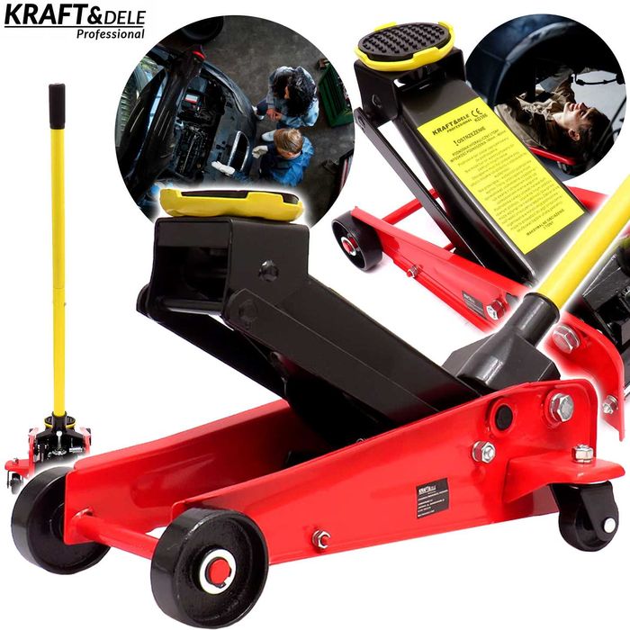 KRAFT&DELE Podnośnik Hydrauliczny Żaba Lewarek Samochodowy 3t KD386