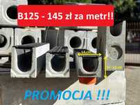 ODWODNIENIE LINIOWE B125 14x13 Betonowe Żeliwo! Promocja!