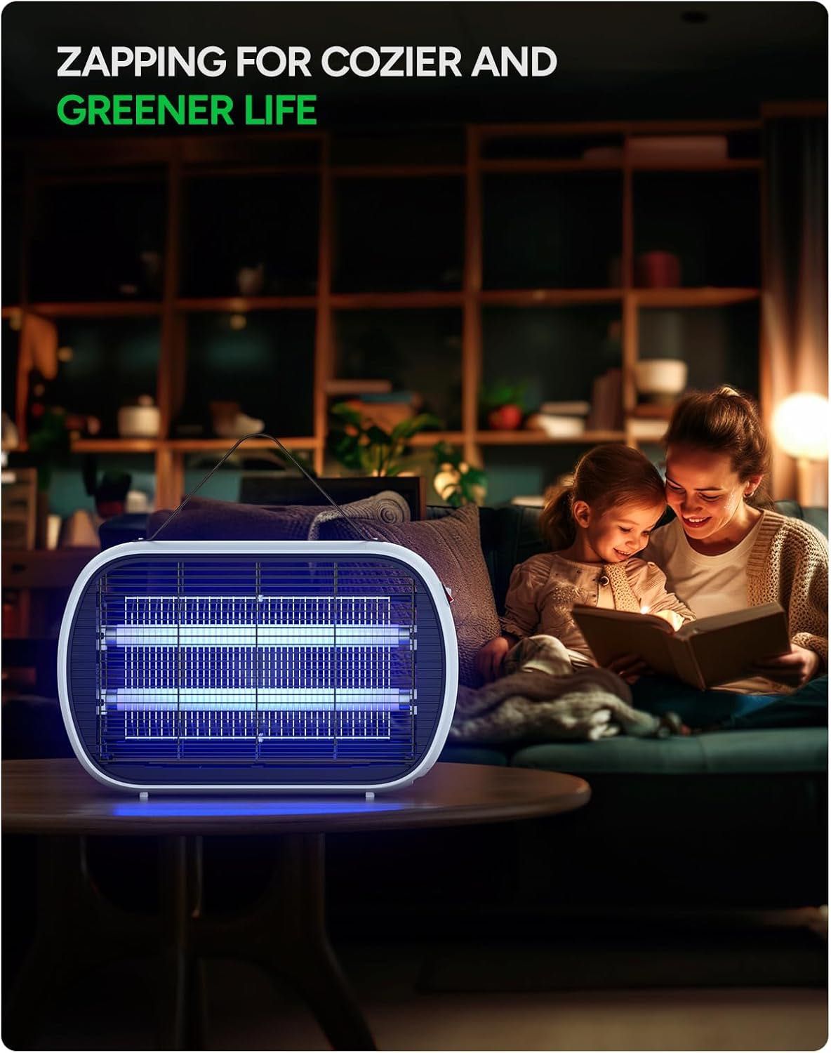 Buzzbug Fly Zapper lampa owadobójcza do powierzchni 500 m2 biała