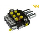 Rozdzielacz hydrauliczny 3-sekcyjny 40L sterowany na linkę Waryński