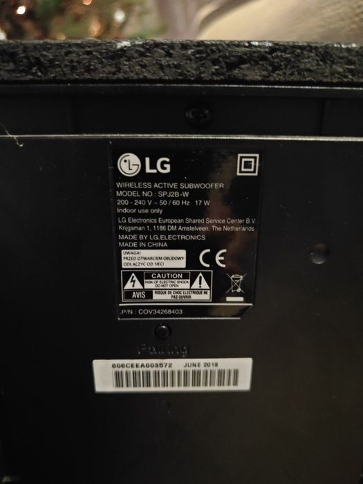 Soundbar LG 50/60 HZ 17W