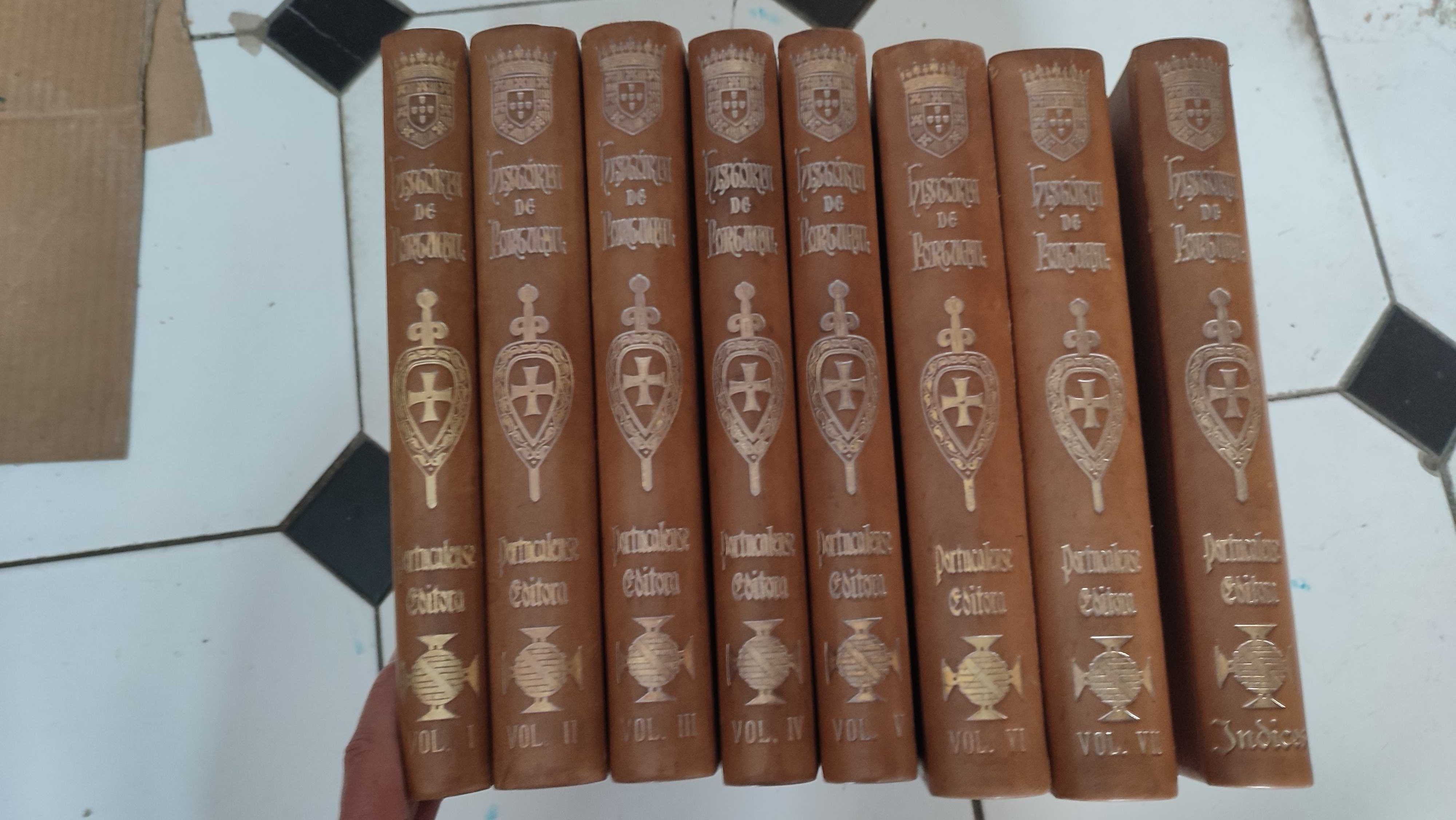 História de Portugal Edição Portucalense Editora - 8 Vol